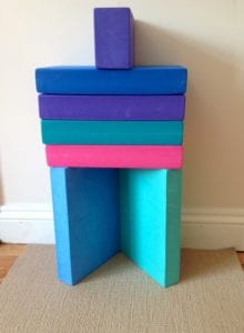 yoga blocks for headstand alignment